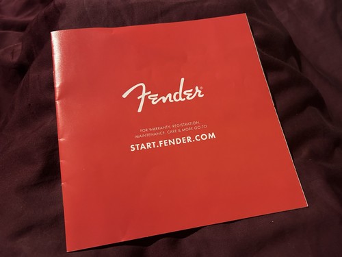 Fender guitar booklet case - guitar,