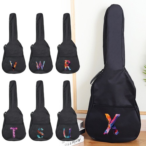 Printed letter guitar bag - printed,