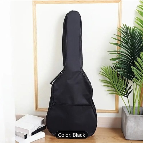 Plain black guitar - gig, –