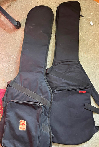 Two padded guitar cases