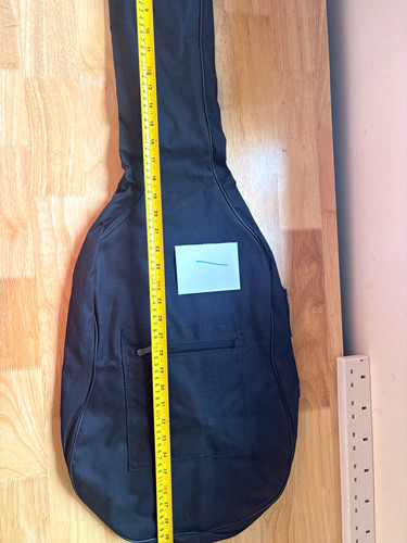Black guitar gig bag - black, soft